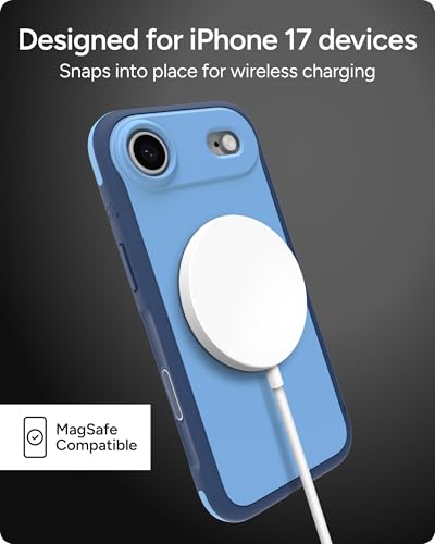 Image of ZAGG Sedona Snap Case for iPhone Air - Blue Royal Ember, Drop Protection (13ft /4m), Graphene-Reinforced Multi-Layer Protection, MagSafe Phone Case with Impact-Absorbing Bumpers, Slim & Lightweight