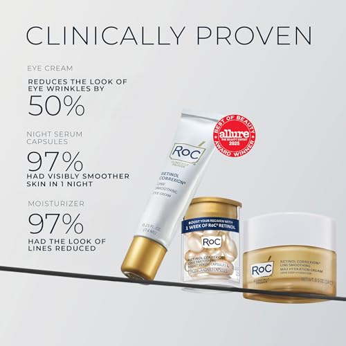 RoC Clinical Mini Retinol Anti-Aging Skincare Routine Kit with Line Smoothing Eye Cream, Serum Capsules, and Max Hydration Face Cream for Wrinkles and Dark Circles - image 3