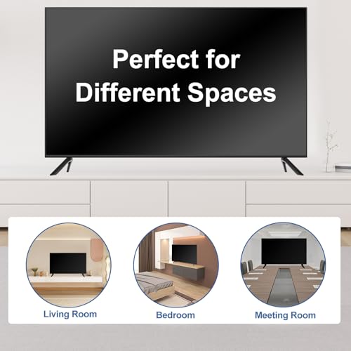 TV Legs for Samsung, Exclusive Only for Samsung UA65TU7000K UN65TU7000F UN65TU7000G UN65TU700DF 2020 Model TV Legs Replacement, NOT Universal, Not for Other Models, with Cable Ties, Screwless Install