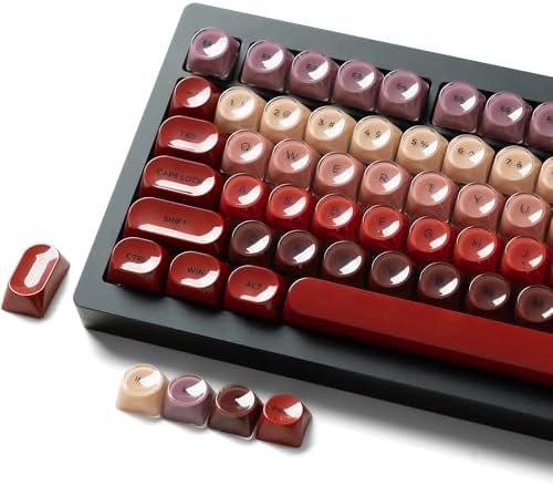 Amazon.com: PBT Keycaps, Glossy Red Lipstick Jelly Keycaps MOA Profile ...