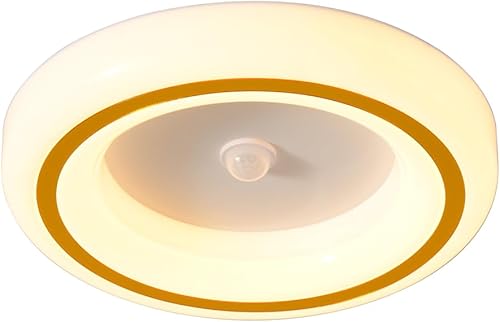 Luces de techo LED delgadas de 9.5 pulgadas, montaje empotrado, temperatura de color 6000 K, lámpara de techo LED de 16 W con inducción PIR para