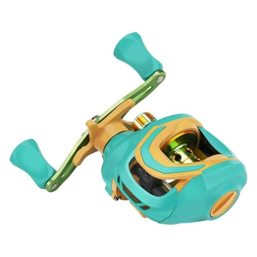 AIMALL Baitcasting Fishing Reel Water Drop Wheel with Magnetic Brake System, Anti-Explosive Line Long Casting Reel for Freshwater Saltwater, Left/Right Hand