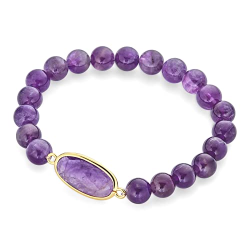 Bracelet grand lapis bleu et pierres gemmes de qualité facettée