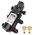 IEIK Water Pressure Diaphragm Pump DC 12V Pressure Switch Sprayer Pump 5LPM 1.35 GPM 116PSI 165ft Self Priming Pump for Caravan RV Boat Marine Agricultural Spraying Port