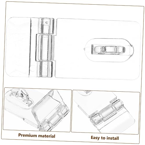 Image of DOITOOL Sets Plastic Hasp Latches Lock Acrylic Lock for Jewelry Boxes Small Jewelry Box Buckle