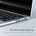 EooCoo Case Compatible with MacBook Pro 14 inch 2025 2024-2021 M4 M3 M2 M1 Pro/Max Chip, [Ultra Thin Armor] [Same as Bare MacBook] [Anti-Fingerprint] Hard Shell&Keyboard Skin, Matte Clear