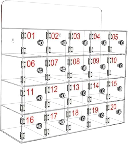 Transparent Acrylic Phone Locker - Secure Deposit Box with Lock for Mobile Storage in Offices & Homes - Durable, Tamper-Proof Design for Personal Devices