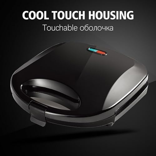 Cact Electric Sandwich Maker & Grill, 180° Non-Stick Plates, Deep Grid & Stainless Steel, Perfect for Eggs, Steaks & All Food Sizes – Versatile Kitchen Appliance