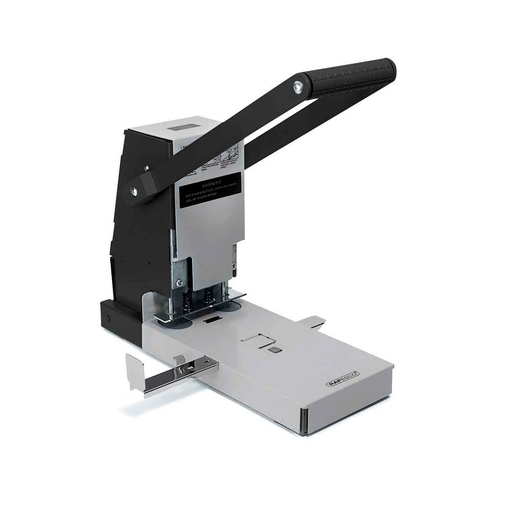 Rapesco PF2160A1 2160 Perforadora de gruesos de 2 Agujeros, Capacidad de 300 Hojas, Gris