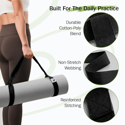 image for Slim Panda Yoga Mat Straps for Carrying, Adjustable Yoga Mat Carrier S