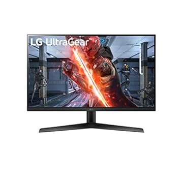 LG Ultragear 27GN60R-B 27 Inch Gaming Monitor with Full HD IPS 1ms (GtG) 144hz, HDR 10, Freesync Premium, NVIDIA G-SYNC Compatible, Black