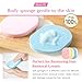 Hair Removal Aid Kit: 3 Body Sponges & Depilatory Cream Spatula - Gentle on Skin, 100% PVA Material, for Men & Women