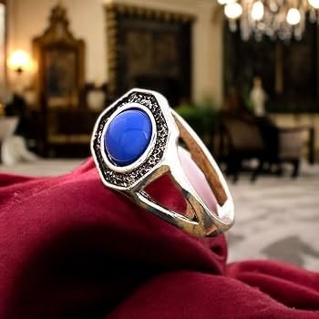 PRINCESS CUTENESS STORE Originals Klaus Mikaelson Vampire Daywalking Anti-Sunlight Blue Stone Ring image 5