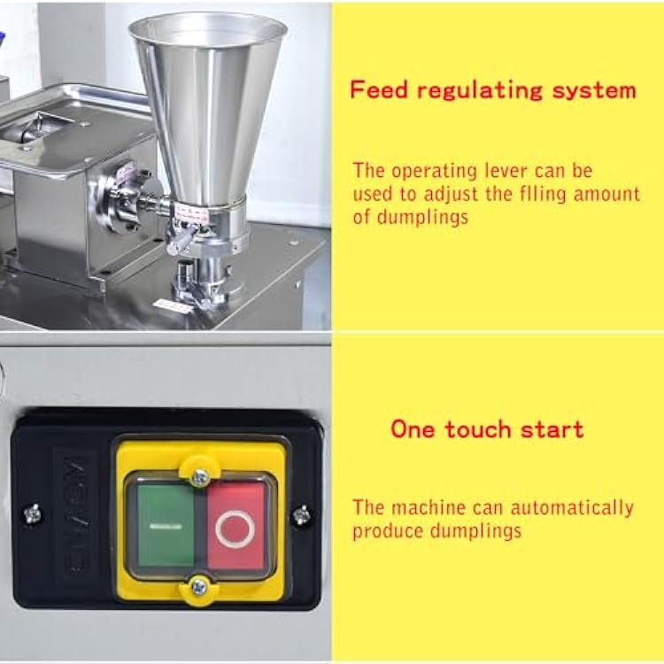 Automatic Commercial Dumpling Machine,Samosa Maker,Empanadas Making Machine,4800pcs/h,Machine come with 1 free mold,Dumpling Maker for Samosa,Ravioli,Spring Roll,Enoabadas,Pelmeni