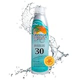 Caribbean Breeze Continuous Tropical Mist SPF 30 Sunscreen Spray, Reef Safe Sunscreen Spray, Up to 80 Minutes Water Resistant Spray, 5.5 Ounces