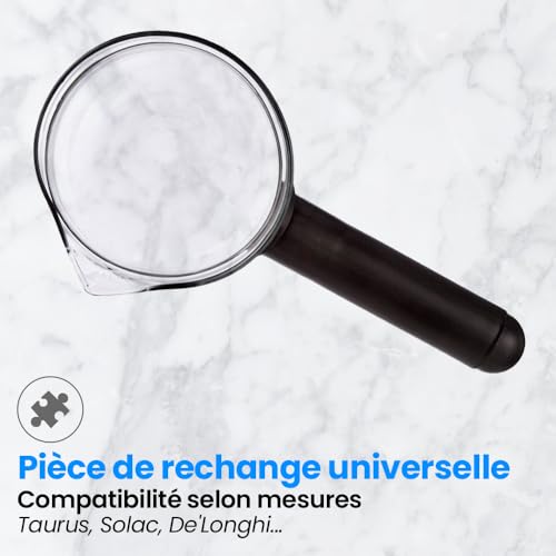 Anakel Home Verseuse Pot Espresso per Cafetière, Remplacement Universel, Pichet à Café Universel | Verre, 8.5 cm x Ø8.6 cm, pour 4 à 6 tasses – vue 7