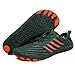 Grounded Barefoot Shoes for Women Men Wide Toe Box Footwear Non-Slip Rubber Sole Water Shoes Unisex Quick Drying Outdoor Hiking Sneakers Green