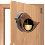 Magnetische deurbel in vorm van een vogel – Houten urbel, schattige magnetische welkomstbel | Decoratieve magneet geïnspireerd op natuur voor gebruik in de koelkast, voordeur, kamer, binnentui