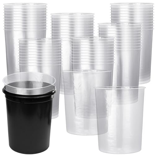 Lounsweer 50 Pack 5 Gallon Bucket Pail Liner Paint Pressure Pot Tank Liner Disposable Plastic Liners Bulk Keep Coating Tank Clean for Food Farm Industrial
