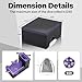 Stepane Dice Roller Tower, Premium DND Magnetic Dice Tray, Foldable PU Leather Dice Tower RPG Gifts for Dungeons and Dragons MTG Dm & Player Black/Violet