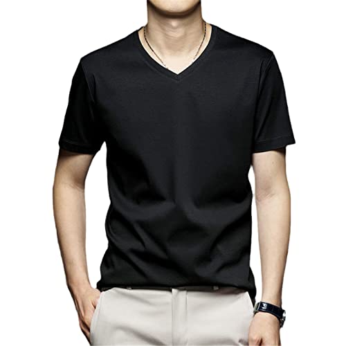 T-shirt d'été pour homme Kelsiop en coton uni pour les vacances
