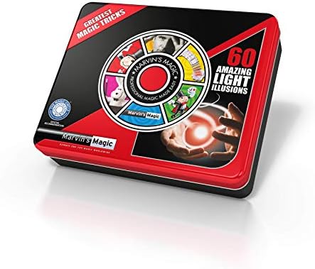 Marvin's Magic - 60 Amazing Light Illusions - Amazing Magic Tricks For Kids - Includes Lights From Anywhere, Mysterious Magical Squeakers, Appearing Sponge Balls & More