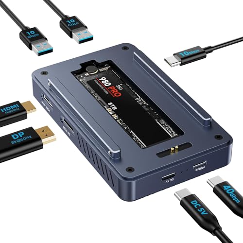 Portatile e portatile, dotato di cavo thunderbolt 30cm, senza dispositivi aggiuntivi, plug and play. La custodia mini SSD da 4,8 x 3,9 x 0,5 pollici è facile da trasportare ed è molto adatta per viaggi e uffici aziendali.