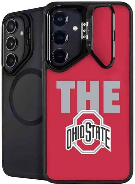 Skinit Kickstand Phone Case Compatible with Galaxy S25 - Officially Licensed Ohio State University The Ohio State Buckeyes Design