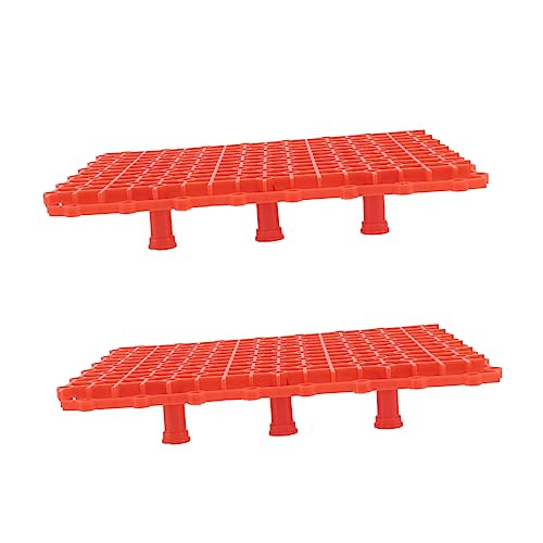 COSMEVIVI 1 セット 水槽仕切り 水槽用 水族館の仕切りパネル 水槽の仕切りフィルター トレイ 卵箱仕切り タープ 空気 水槽底分離 フィン 水槽底仕切り 底部フィルターボード 魚 塩ビ 赤