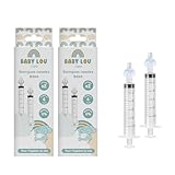 BABYLOU CARE | Nasenspritzen für Babys | 4er-Pack | Nasenreinigung und Nasenspülung | Wiederverwendbar und bisphenolfrei | Ab 4 Monaten