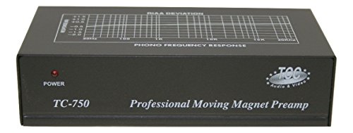 Technolink TC-750 Audiophile RIAA Phono Preamp, 85dB S/N, Black or Silver, Your Choice (Black)