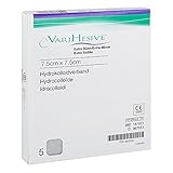 Paquete de 5 unidades. Varihesive - Vendaje hidrocoloide extrafino, 7,5 x 7,5 cm, 5 unidades