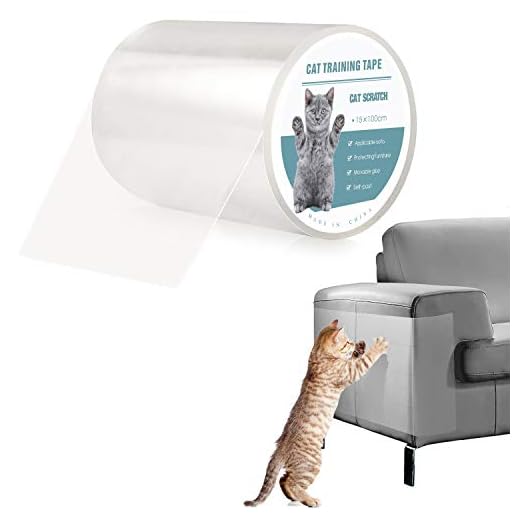 Protection Canape Chat Anti Griffe Sticker Transparent Autocollant Rouleau de Protection Invisible Protege de Meubles Table (S:15x100cm)