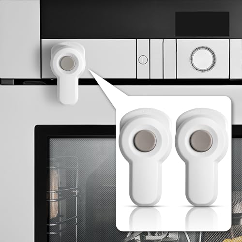Miniatura 2 de 2 Pcscerradura De Puerta De Horno: Cerradura De Puerta De Horno A Prueba De Niños Con Súper Adhesivo, Resistente Al Calor Y Duradero Para La Cocina, Sin Tornillos Ni Taladros