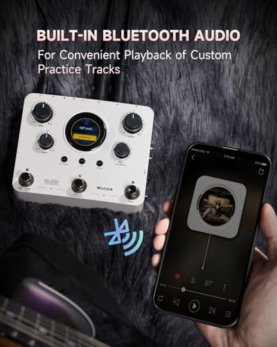 Image of MOOER GL200 Looper Pedal Drum Machine, Drum Looper Guitar Pedal with 800 Mins Loop Dual TRS MIDI I /O Custom Drum Kits MIDI Groove Import Bluetooth Audio Integration Supports Microphone Headphone