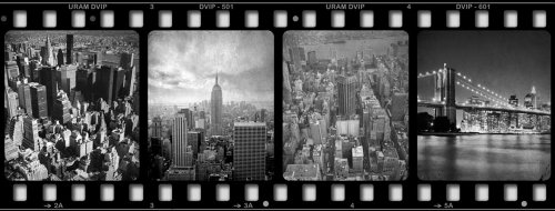 Buy 2 get 3 JP London MD4A128 Scorsese's Dream New York Filmstrip Removable Panoramic Wall Mural at 4-Feet Tall by 10.5-Feet Wide