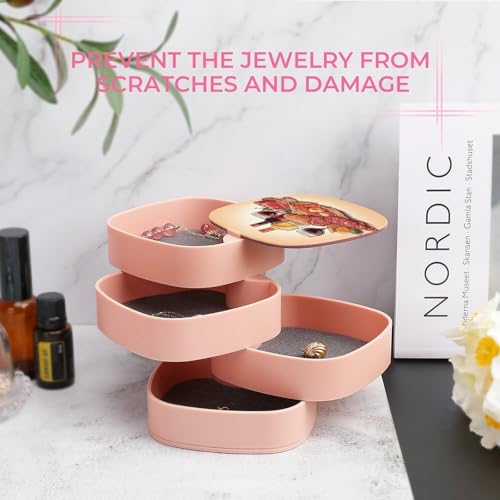 Boîte à bijoux pour éviter les nœuds de colliers et ranger vos bagues