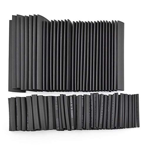 Eighosee 127Pcs Shrink Sleeving Tubing Tube Assortment Kit Electrical Connection Electrical Wire Wrap Cable