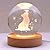 3.15in 3D Cat Figurine Crystal Ball Lamp, Cat Light Lamp ?with Wooden Base, Cat Gifts for Cat Lovers, Cat Stuff for Cat Lovers, Birthday Christmas Mothers Day Cat Temed Items for Women Cat Lovers