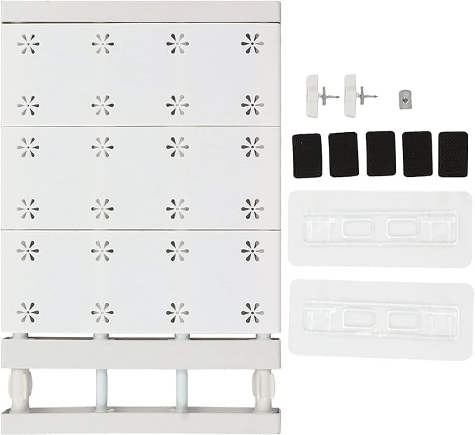 AUTOYSUR Expandable Closet Tension Shelf Rod,Wardrobe Layered Partition Board,Closet Organizers And Storage,Space Saving Layered Partition Board for Cabinet (24x(60-100) cm)