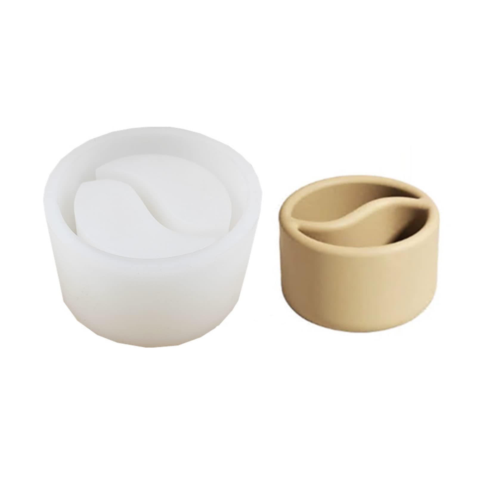 Moule en silicone Taichi pour pot de fleurs et artisanat en béton