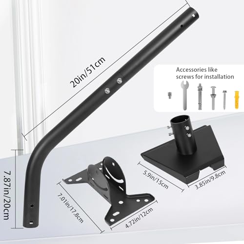 Starlink Mount Gen 3 - Kit de montaje de antena ajustable para antena parabólica Starlink - Accesorios de soporte de montaje en pared y poste para kit de Internet Starlink - imagen 3
