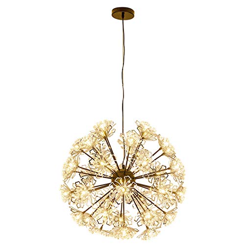 Suspension en cristal de pissenlit luminaire féerique pour chambre adulte