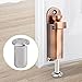 UFURMATE Door Latch Dust Protector, 6PCS Stainless Steel Silver Barrel Bolt Lock Hardware Dust-Proof Security Sliding Lock Inserts Replacement for Interior and Outdoor Latch (15mm/0.59in)