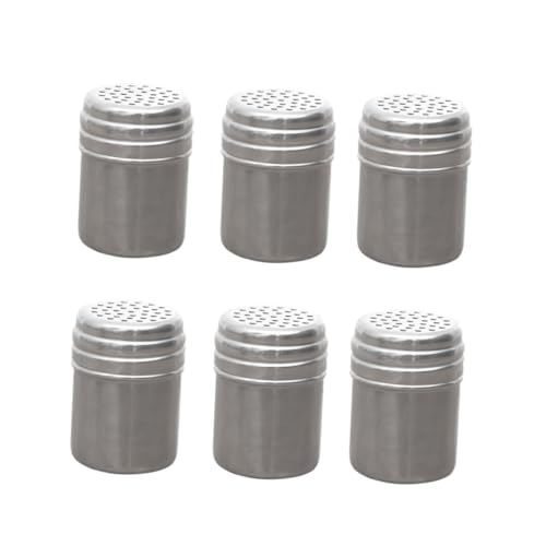 KICHOUSE Spice Shaker Bottles 12pcs Metal Seasoning Cans Lids for Kitchen Easy to Clean Containers