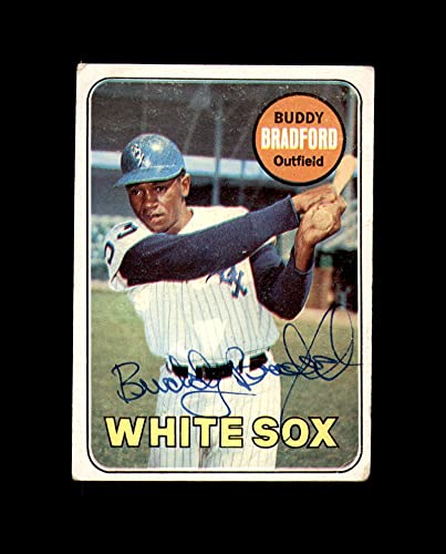 Budy Bradford Signed 1969 Topps Chicago White Sox Autograph
