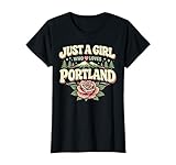 Portland Fire Just A Girl Who Loves Portland Oregon Girl T-Shirt