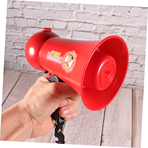 Yardwe Megafone Criança Cosplay Alto-Falante Brinquedo Vermelho