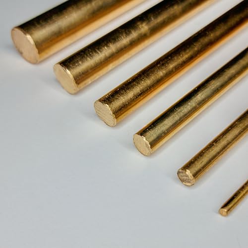 ZGG - CuSn8 Barres rondes en bronze - Diamètre : 3-30 mm - Longueur : 50-2000 mm - Alliage CW453K - Matériau plein - Profilé rond - Anodes (100 mm = 10 cm, Ø 4 mm)