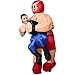 Produktbild dressforfun Selbstaufblasbares Unisex Aufsitzkostüm Wrestler | Batteriebetrieben | Uneingeschränkte Bewegungsfreiheit